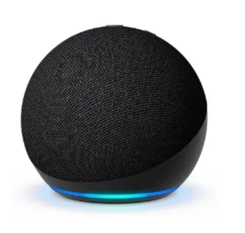 [App] Echo Dot 5 Gerao Amazon, Com Alexa, Smart Speaker, Preto - B09b8vgcr8